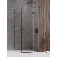 New Trendy Avexa Black sprchový kout 120x80 cm obdélníkový černá matný/průhledné sklo EXK-1599