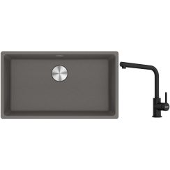 Sada granitový dřez Franke Maris 125.0687.262, kuchyňská baterie Franke Lina 115.0712.435