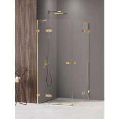 New Trendy Avexa Gold Shine XR sprchový kout 110x110 cm čtvercový zlatá lesk/průhledné sklo EXK-6828