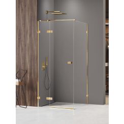 New Trendy Avexa Gold Shine XR sprchový kout 120x110 cm obdélníkový zlatá lesk/průhledné sklo EXK-6773