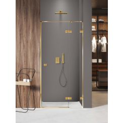 New Trendy Avexa Gold Shine XR sprchové dveře 140 cm sklopné zlatá lesk/průhledné sklo EXK-6749