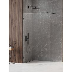New Trendy Avexa Black XR sprchová zástěna walk-in 140 cm černá matný/průhledné sklo EXK-6973