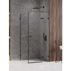 New Trendy Avexa Black XR sprchový kout 120x110 cm obdélníkový černá matný/průhledné sklo EXK-6907