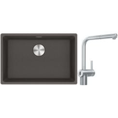 Sada kuchyňská baterie Franke Atlas Neo Sensor 115.0625.523, granitový dřez Franke Maris 125.0716.376