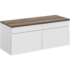 Sada skříňka Comad Iconic White ICONIC WHITE 82-60-D-1S, deska na skříňku Comad Sante Fe Oak SANTAFEOAK89-120-A