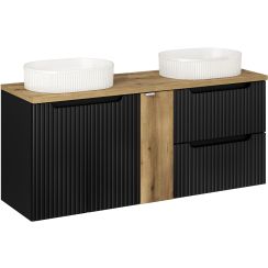 Sada skříňka Comad Nova Black NOVA BLACK D2 82-60-2S, skříňka Comad Nova Black NOVA BLACK D2 82-60-2D, BEYOND 5 WHITE ( E-6564 ), NOVA OAK A 81-20-1D(W81-01A), NOVA OAK A 89-140