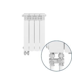 KFA Armatura G500F pokojový radiátor 57.2x32.2 cm podłączenie spodní bílá 789-044-44