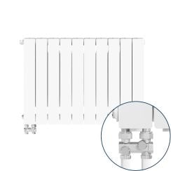 KFA Armatura ADR500 pokojový radiátor 57x80.5 cm podłączenie spodní bílá 763-104-44