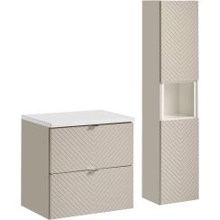 Sada skříňka Comad Viva Cashmere VIVA CASHMERE 82-60-2S, skříňka Comad Viva Cashmere VIVA CASHMERE 80-03-2D, NOVA WHITE 89-60