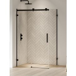 New Trendy Softi X Black sprchový kout 140x90 cm obdélníkový černá matný/průhledné sklo EXK-5417