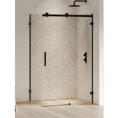 New Trendy Softi X Black sprchový kout 120x90 cm obdélníkový černá matný/průhledné sklo EXK-5398