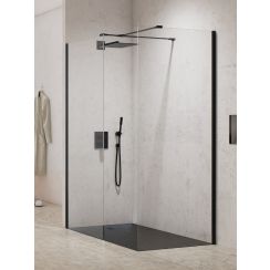 New Trendy New Modus Black sprchový kout walk-in 160x100 cm obdélníkový černá matný/průhledné sklo EXK-5640