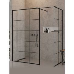 New Trendy New Modus Black sprchový kout walk-in 150x100 cm černá matný/průhledné sklo EXK-5651