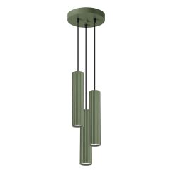 Sollux Lighting Karbon závěsné svítidlo 3x10 W zelená SL.1614