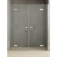 New Trendy Reflexa sprchové dveře 220 cm sklopné chrom lesk/průhledné sklo EXK5074