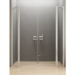 New Trendy New Soleo sprchové dveře 130 cm sklopné chrom lesk/průhledné sklo D0257A