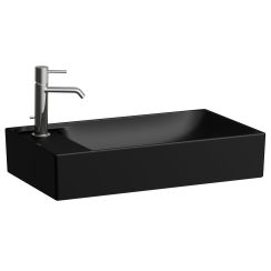 Laufen Meda umyvadlo 60x35 cm obdélníkový na pult černá matný H8121137161051