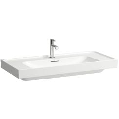 Laufen Meda umyvadlo 100x46 cm obdélníkový klasický bílá matný H8161197571091