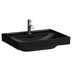 Laufen Meda umyvadlo 60x46 cm obdélníkový klasický černá matný H8161137161041