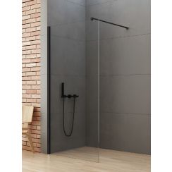 New Trendy New Soleo Black sprchová zástěna walk-in 120 cm černá matný/průhledné sklo K-0772-WP