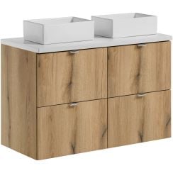 Sada skříňka Comad Nova Oak NOVA OAK A 82-50-2S, deska Comad Nova White NOVA WHITE 89-100, UN-GAJA35-SW 78570A(35)