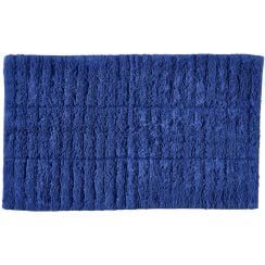 Zone Denmark Tiles koupelnová podložka 80x50 cm obdélníkový modrá 31574