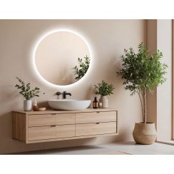 Venti Koło Led zrcadlo 70x70 cm kulatý s osvětlením 5907459662757