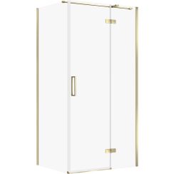 Cersanit City sprchový kout 100x80 cm obdélníkový zlatá lesk/průhledné sklo S584-098
