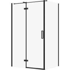 Cersanit City sprchový kout 120x90 cm obdélníkový černá matný/průhledné sklo S584-091