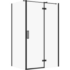 Cersanit City sprchový kout 120x90 cm obdélníkový černá matný/průhledné sklo S584-090