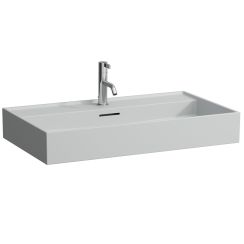 Laufen Kartell umyvadlo 80x46 cm obdélníkový klasický šedá/kámen H8163367591041