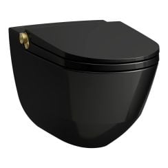 Laufen Cleanet Riva bidetové wc závěsné Bez oplachového kruhu černá H8206910230001