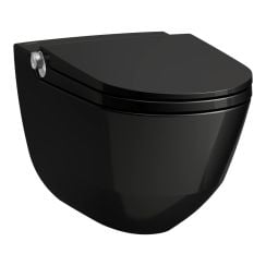 Laufen Cleanet Riva bidetové wc závěsné Bez oplachového kruhu černá H8206910600001