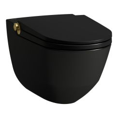 Laufen Cleanet Riva bidetové wc závěsné Bez oplachového kruhu černá H8206917170001
