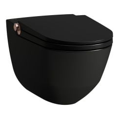 Laufen Cleanet Riva bidetové wc závěsné Bez oplachového kruhu černá H8206917190001