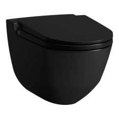 Laufen Cleanet Riva bidetové wc závěsné Bez oplachového kruhu černá H8206917230001