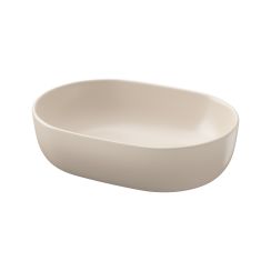 Cersanit Moduo umyvadlo 50x35.5 cm oválné na pult hnědá/béžová matný K116-132