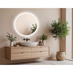 Venti Koło Led zrcadlo 50x50 cm kulatý s osvětlením 5905951180212