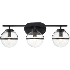 Elstead Lighting Hollis nástěnné svítidlo 3x40 W černá HK-HOLLIS3-C-BK-BATH