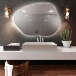 Baltica Design Bright Stain I zrcadlo 80x57 cm s osvětlením 5904107914077