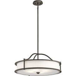 Elstead Lighting Emory závěsné svítidlo 4x60 W hnědá KL-EMORY-P-M-OZ
