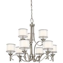 Elstead Lighting Lacey závěsné svítidlo x40 W bílá KL-LACEY9-AP