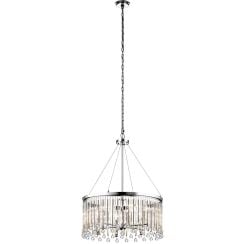 Elstead Lighting Piper závěsné svítidlo 6x60 W chrom KL-PIPER-6P-PC