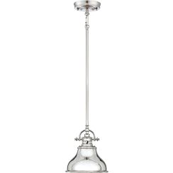 Elstead Lighting Emery závěsné svítidlo 1x60 W stříbrná QZ-EMERY-P-S-IS