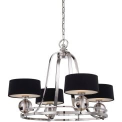 Elstead Lighting Gotham závěsné svítidlo 4x3 W stříbrná QZ-GOTHAM4