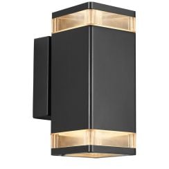 Nordlux Elm venkovní nástěnné svítidlo 2x20 W černá 45331003