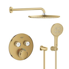 Sada hlavová sprchá s ramenem Grohe Rainshower 26066GN0, vanová baterie Grohe Grohtherm SmartControl 29119GN0, 26574GN0, 27057GN0, 27074GN0, 28362GL0