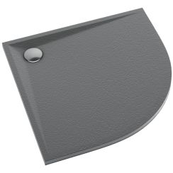 Schedline Libra Anthracite Stone půlkruhová sprchová vanička 90x90 cm antracitová 3SP.L1O-9090/A/ST