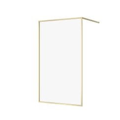 Cersanit Larga sprchová zástěna walk-in 120 cm zlatá matný/průhledné sklo S164-074