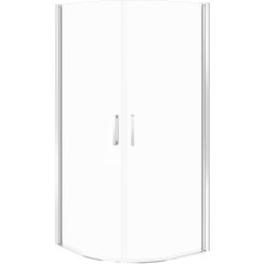 Cersanit Moduo sprchový kout 80x80 cm půlkulatá chrom lesk/průhledné sklo S162-018